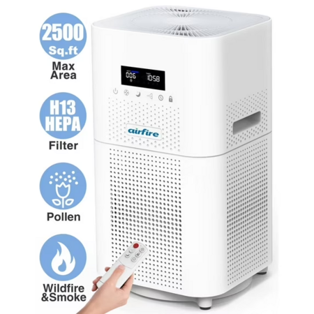 AIRFIRE 4-Stage HEPA Air Purifier (up to 2500 Sq.ft,) $45.99 + Free ...