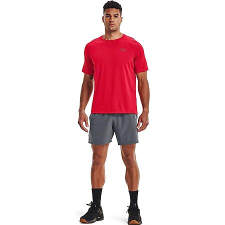Under Armour Men's Tech 2.0 Short-Sleeve T-Shirt (Red/Graphite, Medium) $10.80 + F/S w/ Prime or on Orders $35+