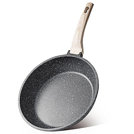 Prime: Carote Nonstick Classic Granite Frying Pan Skillet (Black, Cream, PFOA Free, Induction Compatible) $13.99 + Free Shipping