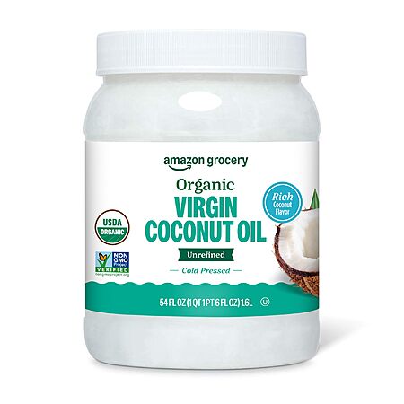 54-Oz Amazon Grocery Organic Unrefined Virgin Coconut Oil $10.91 w/ S&S + Free Shipping w/ Prime or on $35+