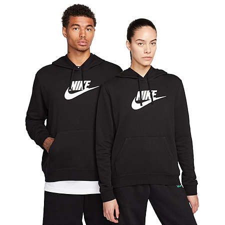Nike Women's Sportswear Club Fleece Logo Pullover Hoodie (Black/White, Sizes: XS-XL) $37.50 + Free Pickup at Macys or Free Shipping on $39+
