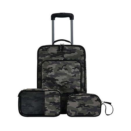 3-Piece Travelers Club Kid's & Junior Rolling Travel Luggage Set (Camo, Glitch, Pink Omni) $27.67 + Free Shipping w/ Walmart+ or on $35+