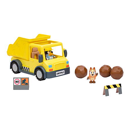 Bluey Dump Truck Play Vehicle w/ Exclusive Hard-Hat Bluey & Muddy Bingo Figures $13.69 + Free Shipping w/ Walmart+ or on $35+
