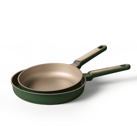 Carote Nonstick Frying Pan Set (9.5" & 11" Skillets, Green, Induction Compatible) $15.99 + Free Shipping w/ Walmart+ or on $35+