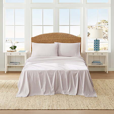 4-Piece Coastal Living Soft Brushed Microfiber Cooling Sheet Set (Queen, Ivory) $12.50 + Free Shipping w/ Walmart+ or on $35+