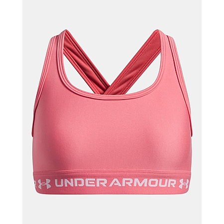 Under Armour Girls' UA Crossback Sports Bra (Pink) $8