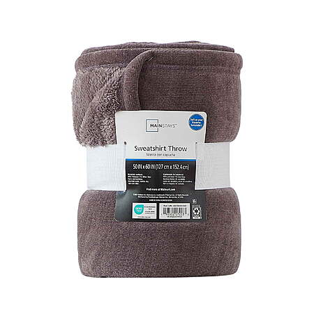 50" x 60" Mainstays Cozy Sweatshirt Chenille Throw Blanket (4 Colors) $7.97 + Free Shipping w/ Walmart+ or on $35+