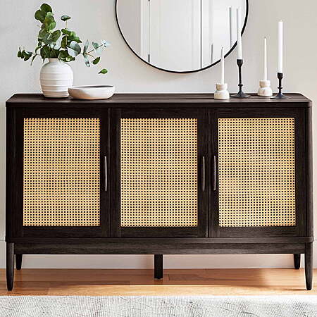 Select Locations: Better Homes & Gardens Springwood Caning Sideboard (Charcoal Finish) $138 + Free Shipping
