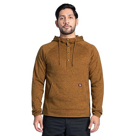 Wrangler Workwear Men's Sweater Fleece Mock Neck Hoodie (Rubber, Sizes: S-3XL) $10.43 + Free Shipping w/ Walmart+ or on $35+