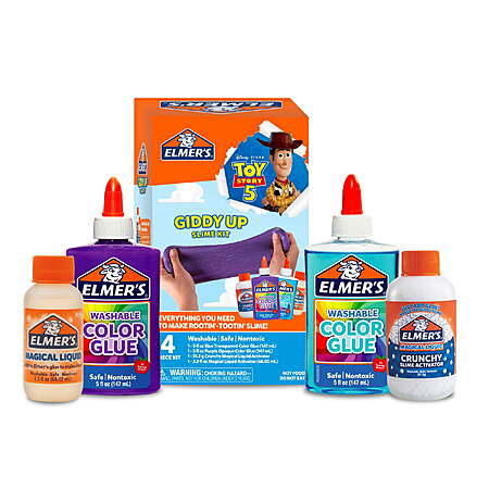 4-Piece Elmer's Toy Story Giddy Up Slime Kit $13.15, 3-Lb Clear Slime Bucket $15.19 + Free Shipping w/ Walmart+ or on $35+