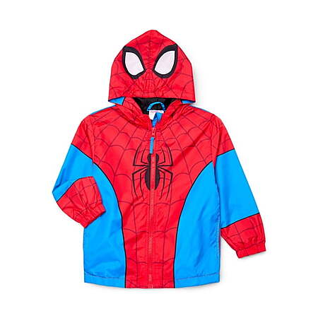 Marvel Spider-Man Toddler Cosplay Windbreaker (Sizes 2T-4T) $8.14 & More + Free Shipping w/ Walmart+ or on $35+
