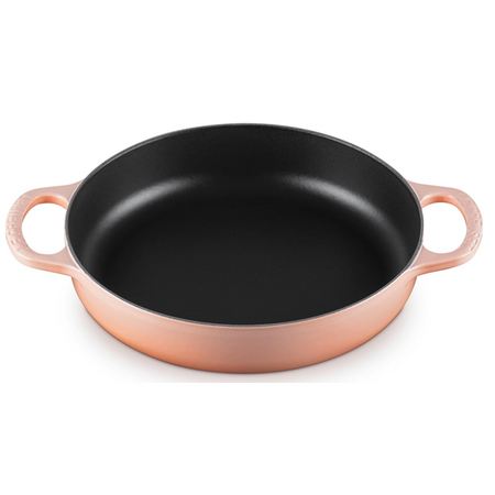 11" Le Creuset Enameled Cast Iron Signature Everyday Pan (Peche, Oyster)