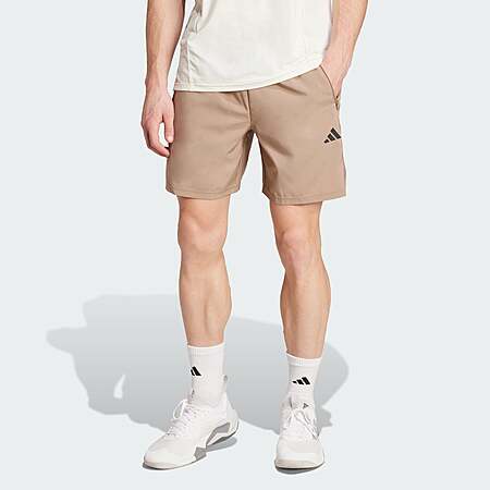adidas Men's Train Essentials Woven Training Shorts (Chalky Brown / Black, Sizes: XS-XXL)