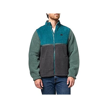 Billabong Men's Full-Zip Mock Neck Sherpa Jacket (Large, 3 Colors)