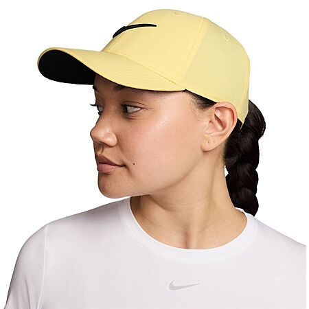 Nike Adult Dri-FIT Club Structured Golf Hat (Soft Yellow/Black)