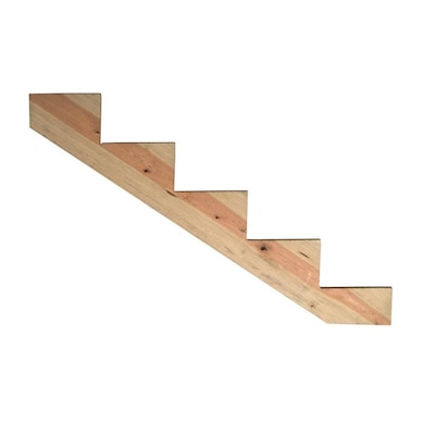 Pressure-treated pine stair stringers (4, 5 or 6-Step) $12.98 at Lowes