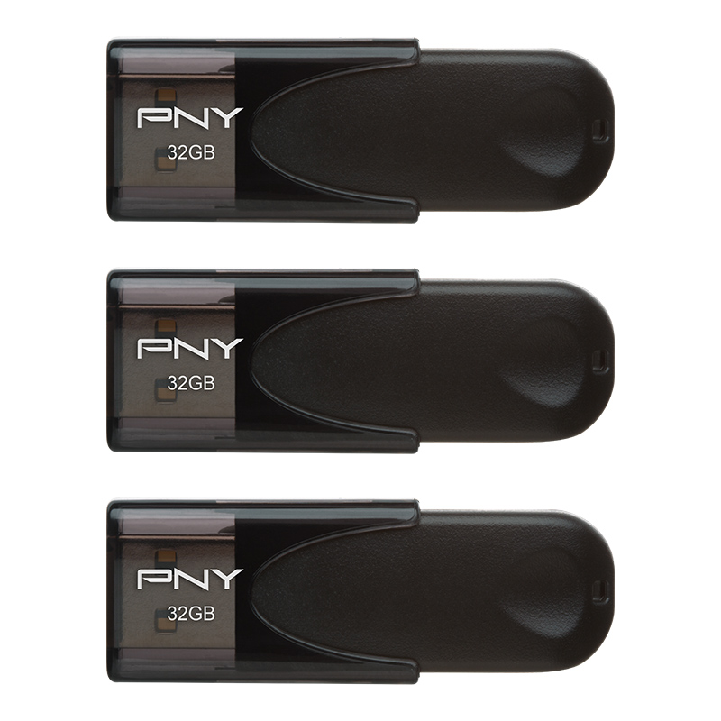 PNY 32GB Attaché 4 USB 2.0 Flash Drive 3-Pack - $5 YMMV