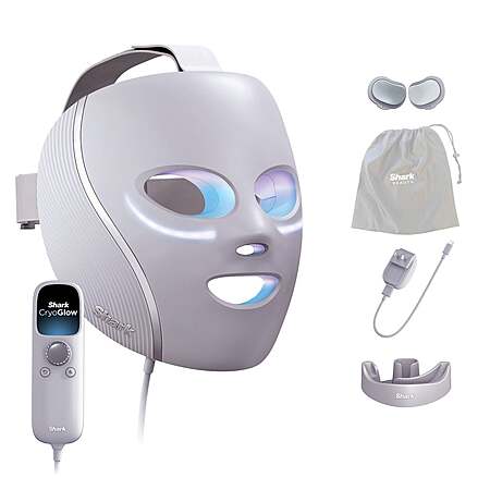 Costco Members: Shark CryoGlow Under-Eye Cooling Plus LED Anti-Aging and Skin Clearing Face Mask w/ Charging Stand
