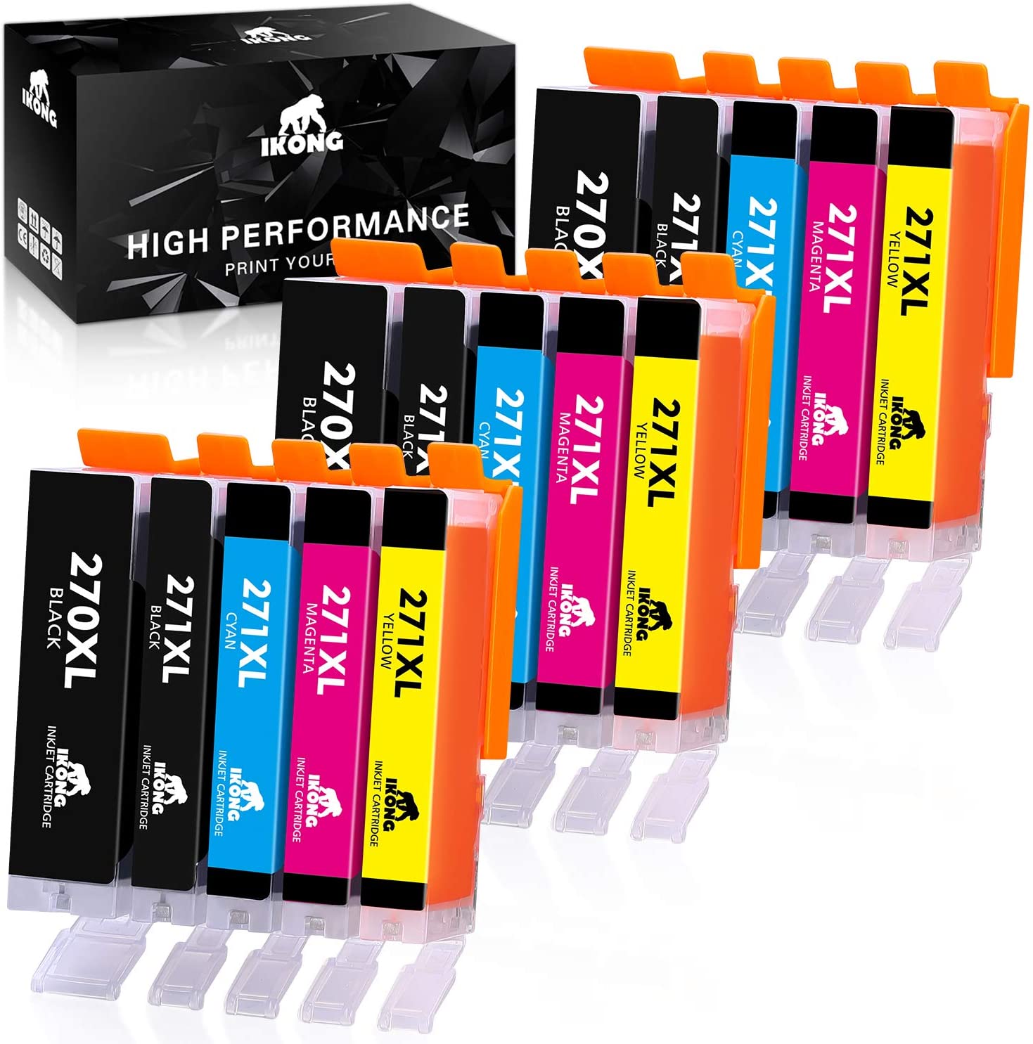 15x ink Cartridges (3 Complete Sets) for Canon Pixma PGI-270XL CLI-271XL $9.12 Shipped w/Prime Compatible Canon 270 and 271