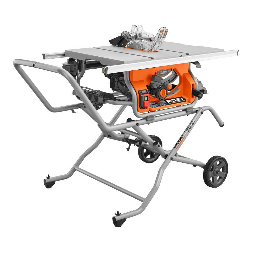Home Depot: Ridgid R4514 10 in. Pro Jobsite Table Saw with Stand $349 FS or Free Store Pick Up