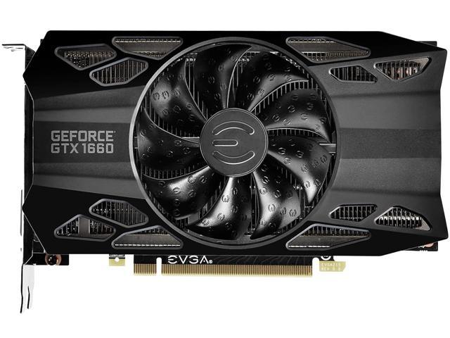 EVGA GeForce GTX 1660 BLACK GAMING Video Card, Single Fan - $184 AC @Newegg