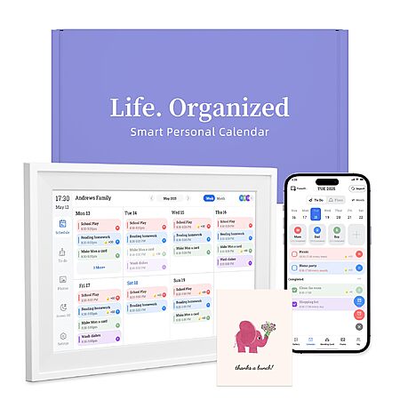 10.1’’ Smart Digital Calendar - Interactive Touch Screen, HD Display ...