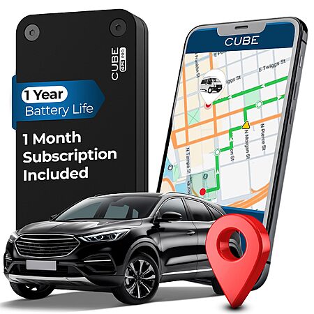 Cube Pro GPS Tracker for Vehicles with Built-in 1 Year Battery - IP67 ...