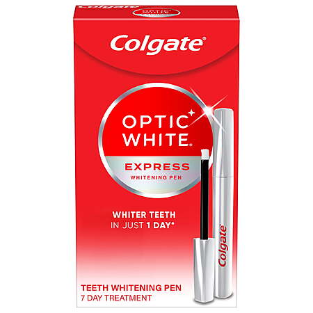 Colgate Optic White Express Teeth Whitening Pen with Hydrogen Peroxide for Whiter Teeth in 1 Day, 0.08 OZ $12.72