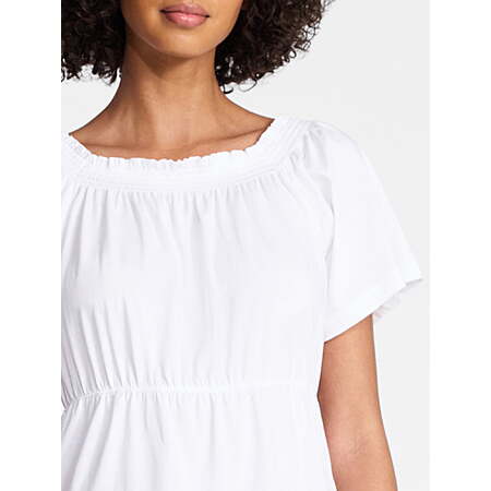 Time and Tru Women's Tiered Cotton Mini Dress with Flutter Sleeves, Sizes XS-XXXL $6.96