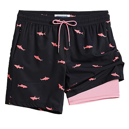 maamgic Swim Trunks Men 2 in 1 Mens Bathing Suit 7 Inch Quick Dry Mens Swimming Trunks with Zipper Pockets $23.99