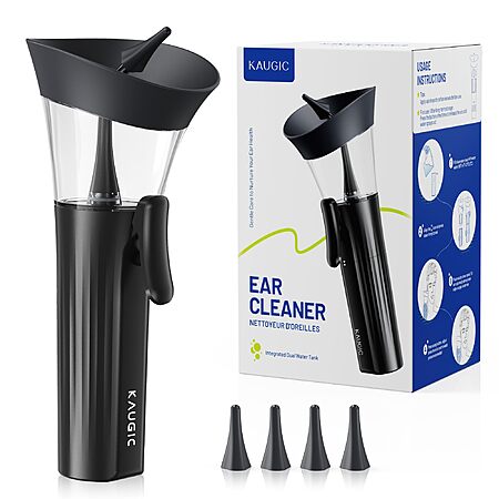 KAUGIC Ear Wax Cleaner - One-Hand Ear Wax Removal Kit Manual Ear Irrigation Flushing System, Safe, Comfortable & Easy to Use Earwax Removal Kit $14.99