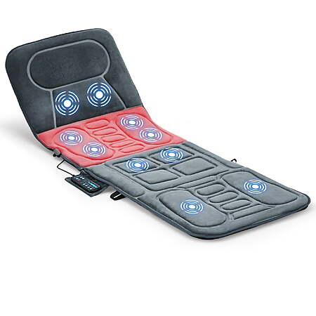 Costway Foldable Massage Mat Full Body Massager with Heat & 10 Vibration Motors $49.49