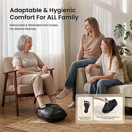 RENPHO Foot Massager with Heat, Shiatsu Foot Massager Machine for Neuropathy Pain and 10 Air Compression, FSA HSA Eligible $69.99