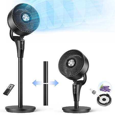 DREO Pedestal Fans for Home, 20dB Ultra Quiet, 2-in-1 Table Floor Fan $ 69.93 $69.93
