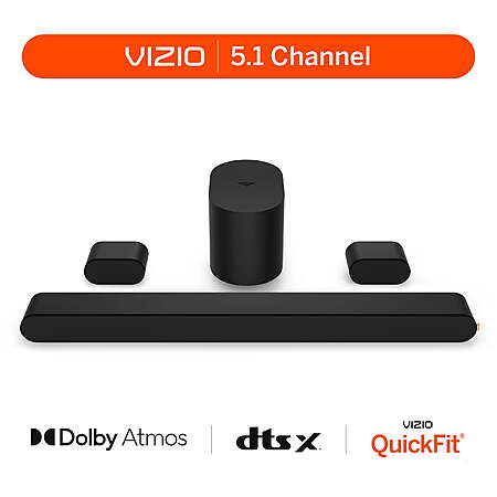 VIZIO 5.1 Soundbar SE with Dolby Atmos and DTS:X (NEW) SV510X-0806 $149
