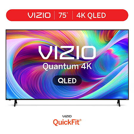 VIZIO 75" Class Quantum 4K QLED HDR Smart TV (VQD75R-10) $428
