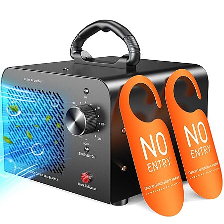 Ozone Generator 48,000mg, Commercial Ozone Machine Odor Removal, High Capacity O3 Ionizer Air Purifier Deodorizer, for 4000 Square Feet -Black $39.85