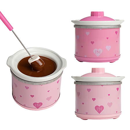 Paris Hilton 0.65 Qt Mini Dip and Food Warmers, Heart Design, Set of 2, Pink $39.84 @Walmart