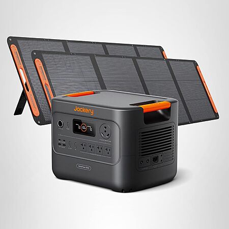 Jackery HomePower 3000 Portable Power Station with 2X 200W Solar Panels, 3600W (Surge 7200W) Output, 3072Wh LFP Battery Solar Generator $1899