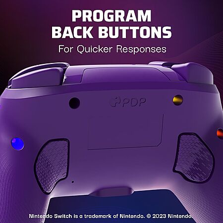 PDP Gaming Afterglow Wave Wireless Nintendo Switch Pro Controller - Officially Licensed, Nintendo Switch 2, Switch Lite/OLED, RGB LED Customization Rechargeable Battery $29.99