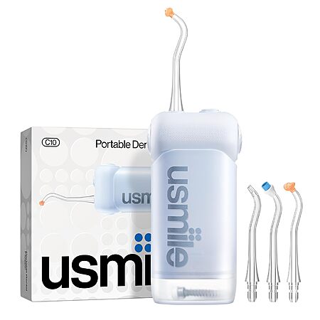usmile C10 Portable Water Flosser for Travel – 95-Day Battery, 4 Modes $59.99