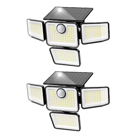 Prime: 2-ct omibee 3000LM Motion Sensor Security Outdoor Solar Lights $16.40 + Free S&H