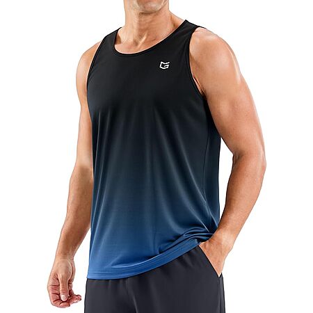 G Gradual Men's UPF50+ Sleeveless Workout Tank Tops (Various) $9