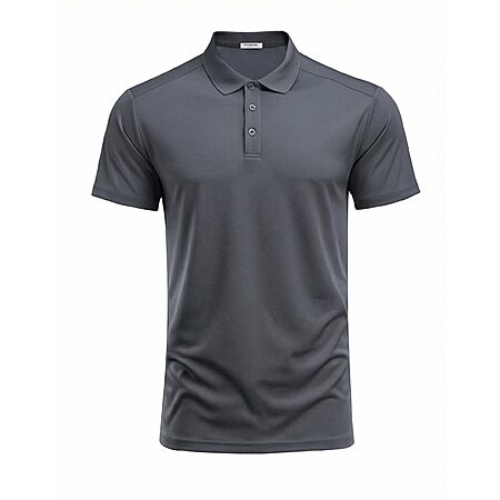 PINSPARK Men's Golf Moisture Wicking Short Sleeve Polo Shirt (various) $9