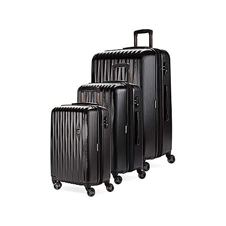3-pc SwissGear 7272 Energie Hardside Expandable Luggage w/ Spinner Wheels (black) $140 + Free S&H w/ Prime