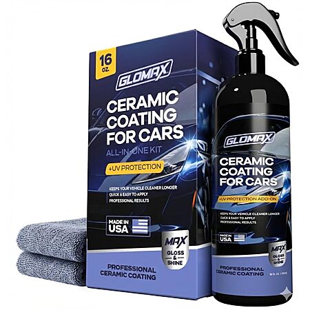 16-Oz GLOMAX Ceramic Coating for Cars w/ UV Protection $9 w/ S&S