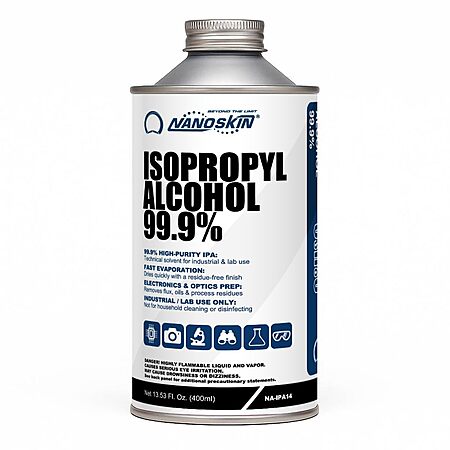 13.5-Oz Nanoskin 99.9% Isopropyl Alcohol for Industrial & Laboratory Use $5.60