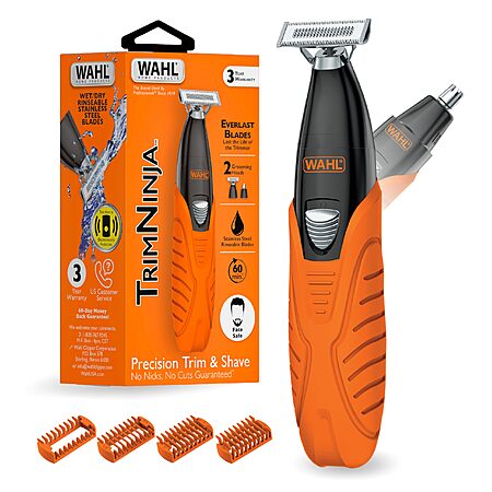 Wahl Men's TrimNinja 2 in 1 Hybrid Electric Shaver & Ear Nose Trimmer $18 + Free S&H w/ Amazon Prime