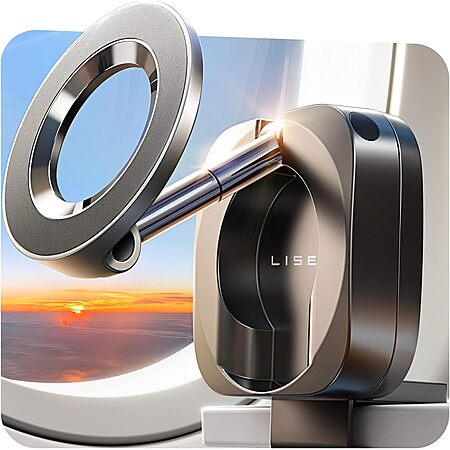 LISEN Travel Essentials MagSafe Airplane Phone Mount for iPhone $10