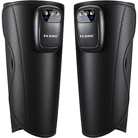 FIT KING Upgraded Cordless Calf Massager for Circulation, Rechargeable Leg Compression Massager